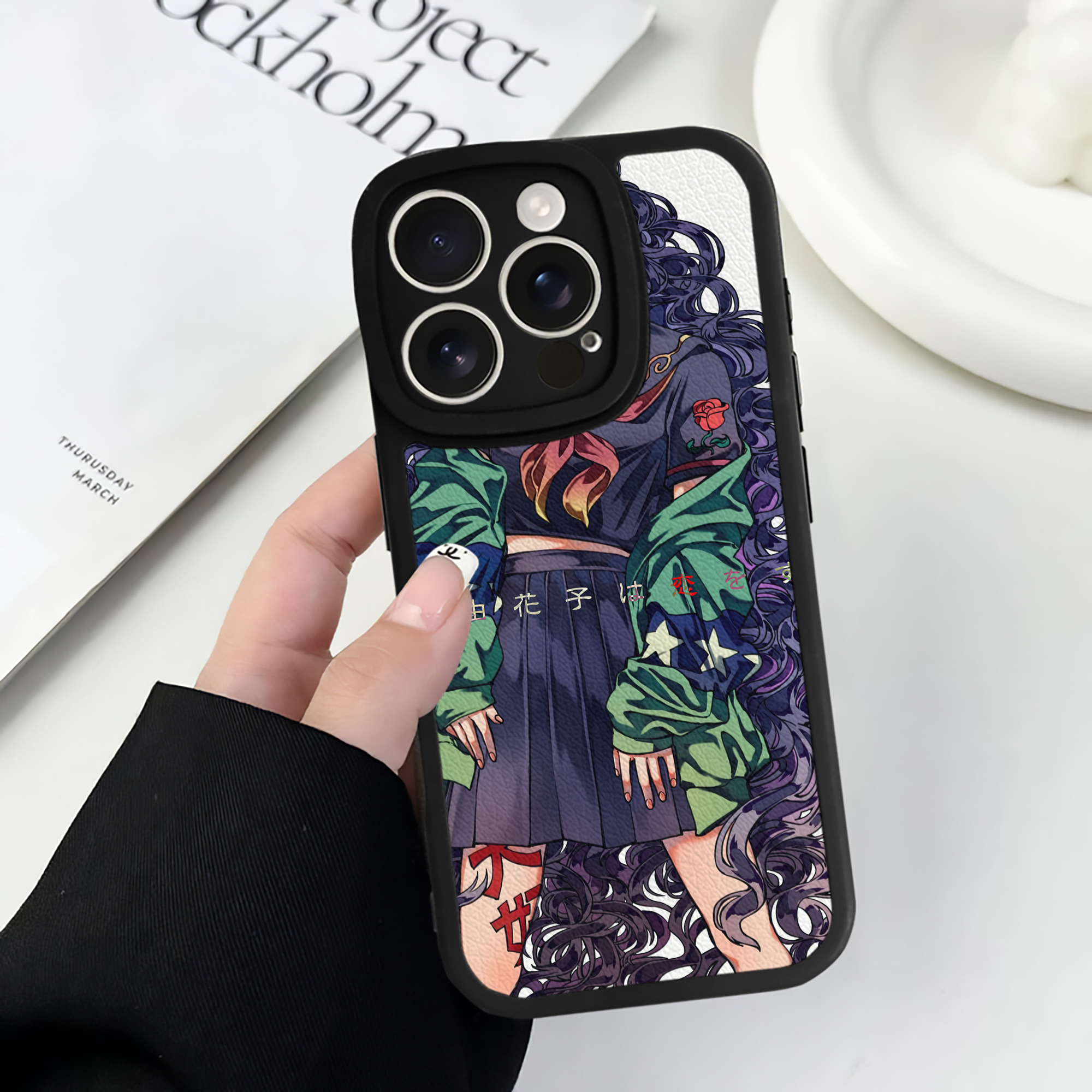 （画像用） ジョジョの奇妙な冒険 JoJo's Bizarre Adventure 【iPhone 16シリーズ対応】シリコンスマホケース（レザー調） 材質：シリコン